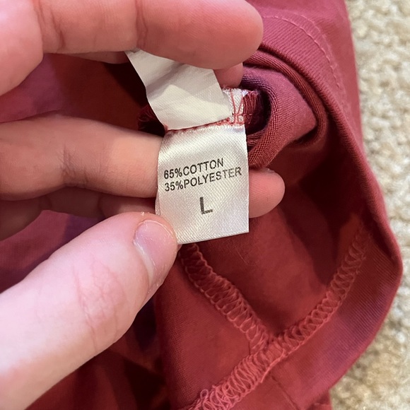 Red Graphic Tee with Vintage Car Print - Picture 3 of 4